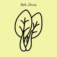 bok choy ilustração vetor