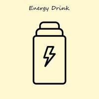 energia beber simples ícone vetor