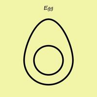 simples ovo ícone vetor