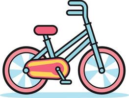 desenho animado do bicicleta fazer compras vetorizado bmx bicicleta saltar vetor