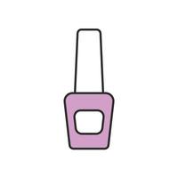 ícone de cor de garrafa de esmalte. ilustração vetorial isolada vetor