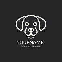 cachorro logotipo e ícone animal ilustração Projeto vetor