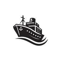 navio logotipo modelo, navio elemento, navio ícone ilustração vetor
