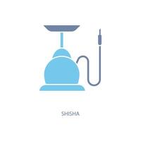 shisha conceito linha ícone. simples elemento ilustração.shisha conceito esboço símbolo Projeto. vetor