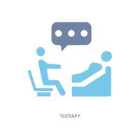 terapia conceito linha ícone. simples elemento ilustração. terapia conceito esboço símbolo Projeto. vetor
