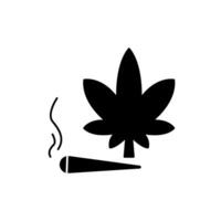 cannabis conceito linha ícone. simples elemento ilustração. cannabis conceito esboço símbolo Projeto. vetor