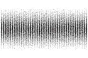 pontilhado padronizar. meio-tom digital fronteira. círculo e ponto grade. audio música frequência gráfico aceno. pixel equalizador moderno fundo. vetor