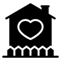 ícone de glifo imobiliário vetor
