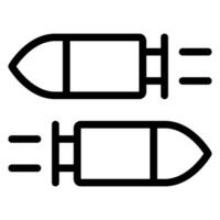 ícone de linha de bala vetor