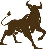 profissional touro logotipo Projeto vetor