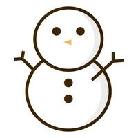 boneco de neve ícone. bola de neve. inverno. vetor