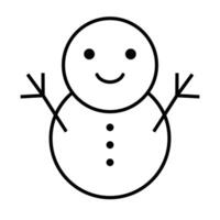 simples boneco de neve ícone. inverno símbolo. vetor