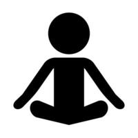 meditação e zen ícone. vetor