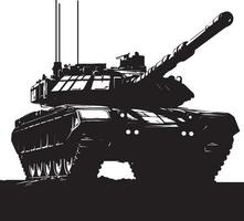 guerra tanque silhueta. guerra tanque logotipo isolado em branco fundo vetor
