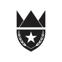 coroa logotipo modelo ícone ilustração Projeto vetor