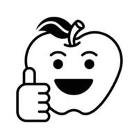 polegar acima, gostar emoji projeto, fácil para usar e baixar vetor