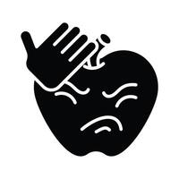 pegue isto criativo ícone do frustrado emoji, pronto para usar vetor