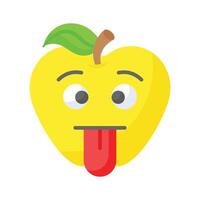 visualmente perfeito idiota emoji ícone projeto, fácil para usar e baixar vetor