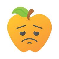 pegue seu mãos em perfeitamente projetado triste emoji ícone, Customizável vetor