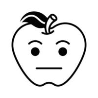 agarrar isto surpreendente ícone do indiferente emoji, Customizável plano vecto vetor