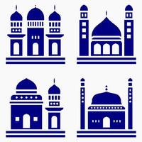 mesquita muçulmano padronizar para decoração, fundo, painel, e cnc corte vetor