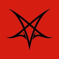 esotérico oculto pentagrama, Magia sinais. demônio pentacle tatuagem, Magia pedreiro selo, satanás pentagrama linha símbolos definir. alquimia, feitiçaria esotérico ou oculto sinais com pentagrama estrelas dentro círculo vetor