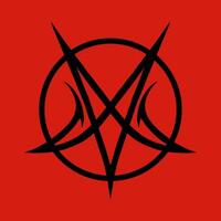 esotérico oculto pentagrama, Magia sinais. demônio pentacle tatuagem, Magia pedreiro selo, satanás pentagrama linha símbolos definir. alquimia, feitiçaria esotérico ou oculto sinais com pentagrama estrelas dentro círculo vetor