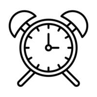 alarme relógio linha ícone Projeto vetor