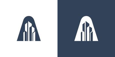 construção ícone construção arquitetura logotipo companhia o negócio símbolo vetor