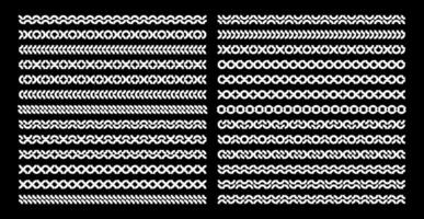 conjunto do geométrico Memphis círculo anel abstrato divisor fronteira vetor