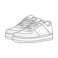 sapatos esboço ilustração vetor