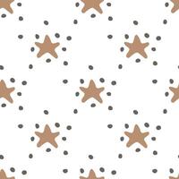 desatado padronizar com fofa estrelas rabisco para decorativo imprimir, invólucro papel, cumprimento cartões, papel de parede e tecido vetor