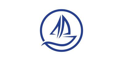 navio logotipo projeto, barco, velejar, velejar, logotipo Projeto ícone, , símbolo, ideia. vetor