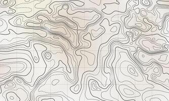 oceano inferior topográfico linha mapa cheio de curvas onda isolinhas ilustração. vetor