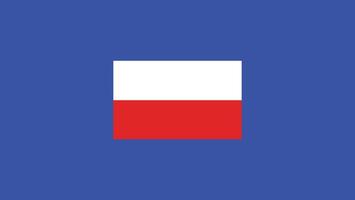 Polônia bandeira europeu nações 2024 equipes países europeu Alemanha futebol símbolo logotipo Projeto ilustração vetor