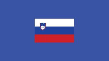 eslovénia bandeira europeu nações 2024 equipes países europeu Alemanha futebol símbolo logotipo Projeto ilustração vetor