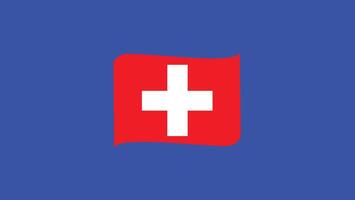 Suíça emblema fita europeu nações 2024 equipes países europeu Alemanha futebol símbolo logotipo Projeto ilustração vetor