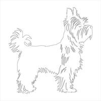 mão desenhado cachorro esboço ilustração vetor