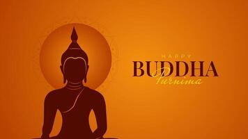 Buda purnima, Buda jayanti, feliz vesak dia social meios de comunicação poster vetor