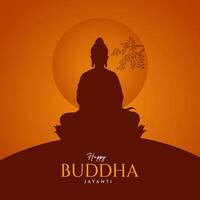 Buda purnima, Buda jayanti, feliz vesak dia social meios de comunicação poster vetor