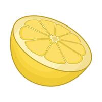 ilustração do limão fatia vetor