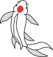ilustração de peixe koi vetor