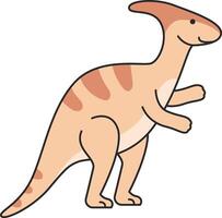 fofa parasaurolophus ilustração vetor