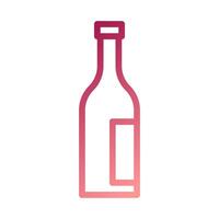 vidro vinho ícone gradiente vermelho branco Páscoa ilustração vetor