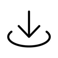 baixa seta ícone símbolo Projeto ilustração vetor