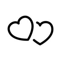corações ícone símbolo Projeto ilustração vetor