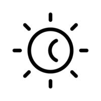 Sol ícone símbolo Projeto ilustração vetor