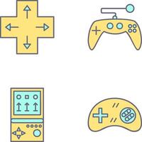 direção chave e jogos ao controle ícone vetor