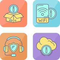 Wi-fi sinal e caixa ícone vetor