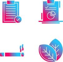 selecionado e diagrama ícone vetor